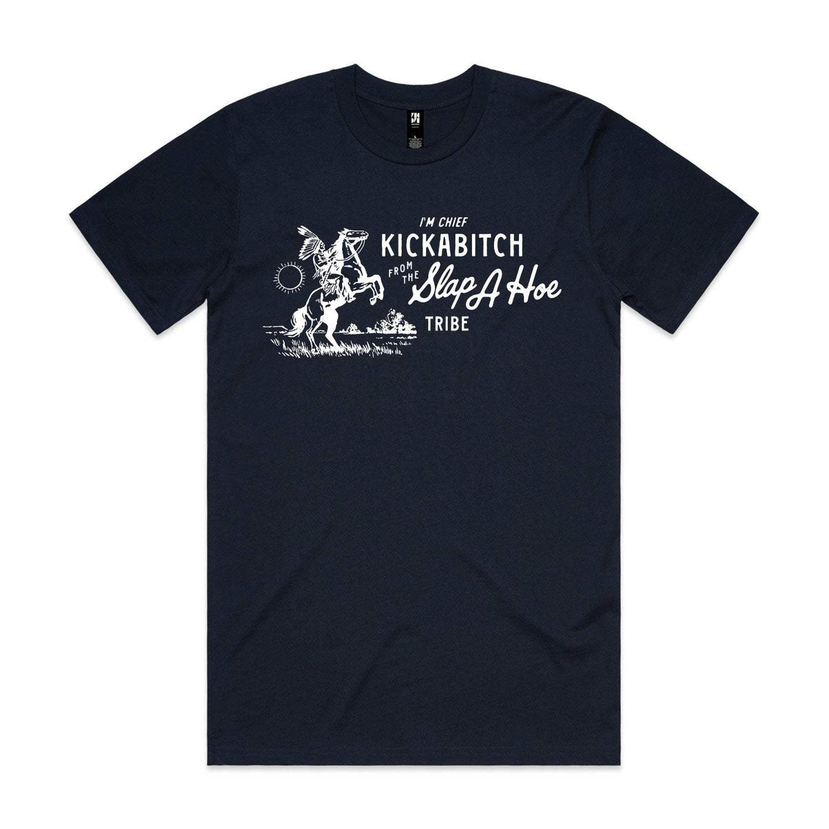Chief Kickabitch Premium Tee - Navy