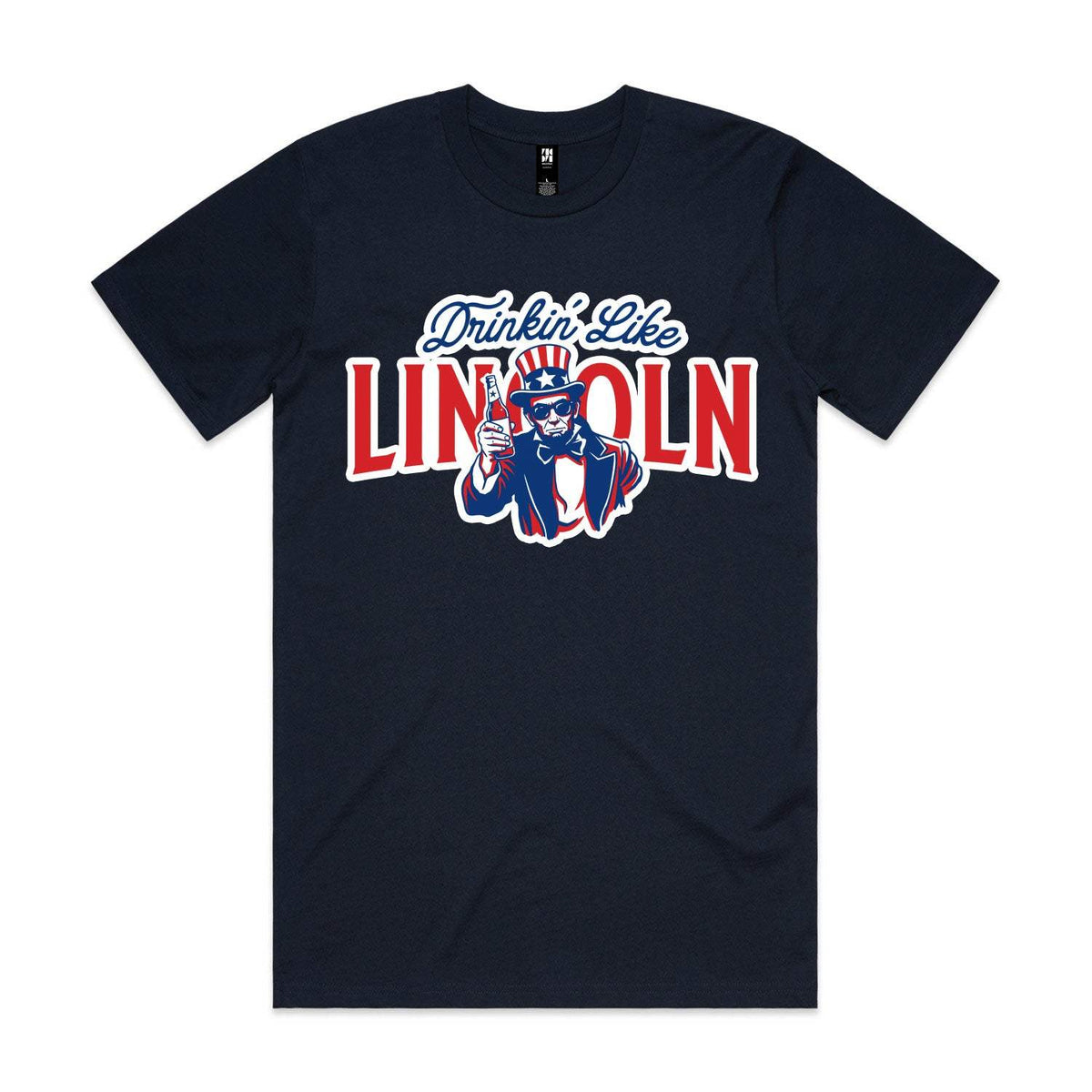 Drinkin' Like Lincoln Premium Tee - Navy