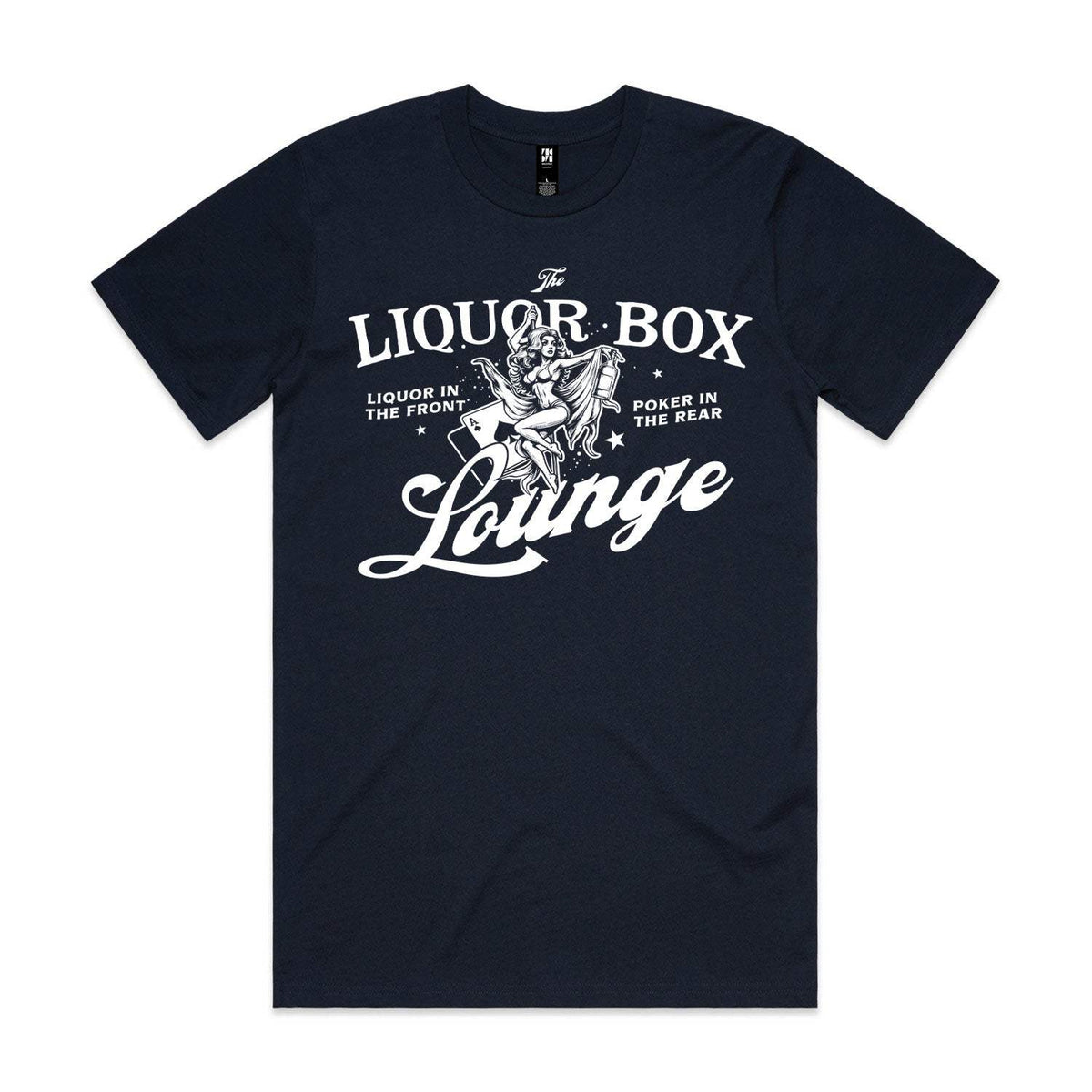 The Liquor Box Lounge Premium Tee - Navy