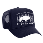 They See Me Roamin' Foam Trucker Hat - Navy