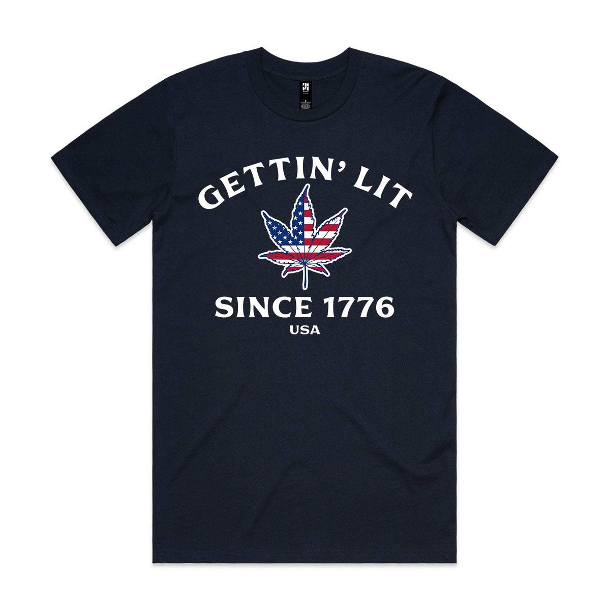 Gettin' Lit Since 1776 Premium Tee - Navy