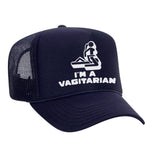 I'm A Vagitarian Foam Trucker Hat - Navy