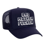 Bad M'Fer Foam Trucker Hat - Navy