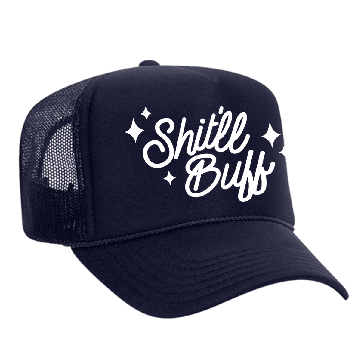Shit'll Buff Foam Trucker Hat - Navy