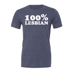 100% Lesbian Tee - Navy / Blue