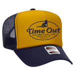 Time Out Gentleman's Club Foam Trucker Hat Limited Edition - Navy / Gold