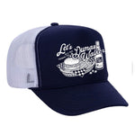 Dumas Walker Foam Trucker Hat - Navy / White
