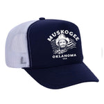 Haggard Old Flag Foam Trucker Hat - Navy / White