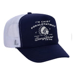Chief Pokalotatwat Foam Trucker Hat - Navy / White