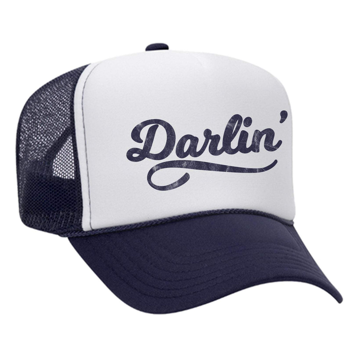 Darlin' Foam Trucker Hat - Navy / White