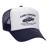 Camel Towing Foam Trucker Hat - Navy / White