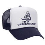 I'm A Vagitarian Foam Trucker Hat - Navy / White