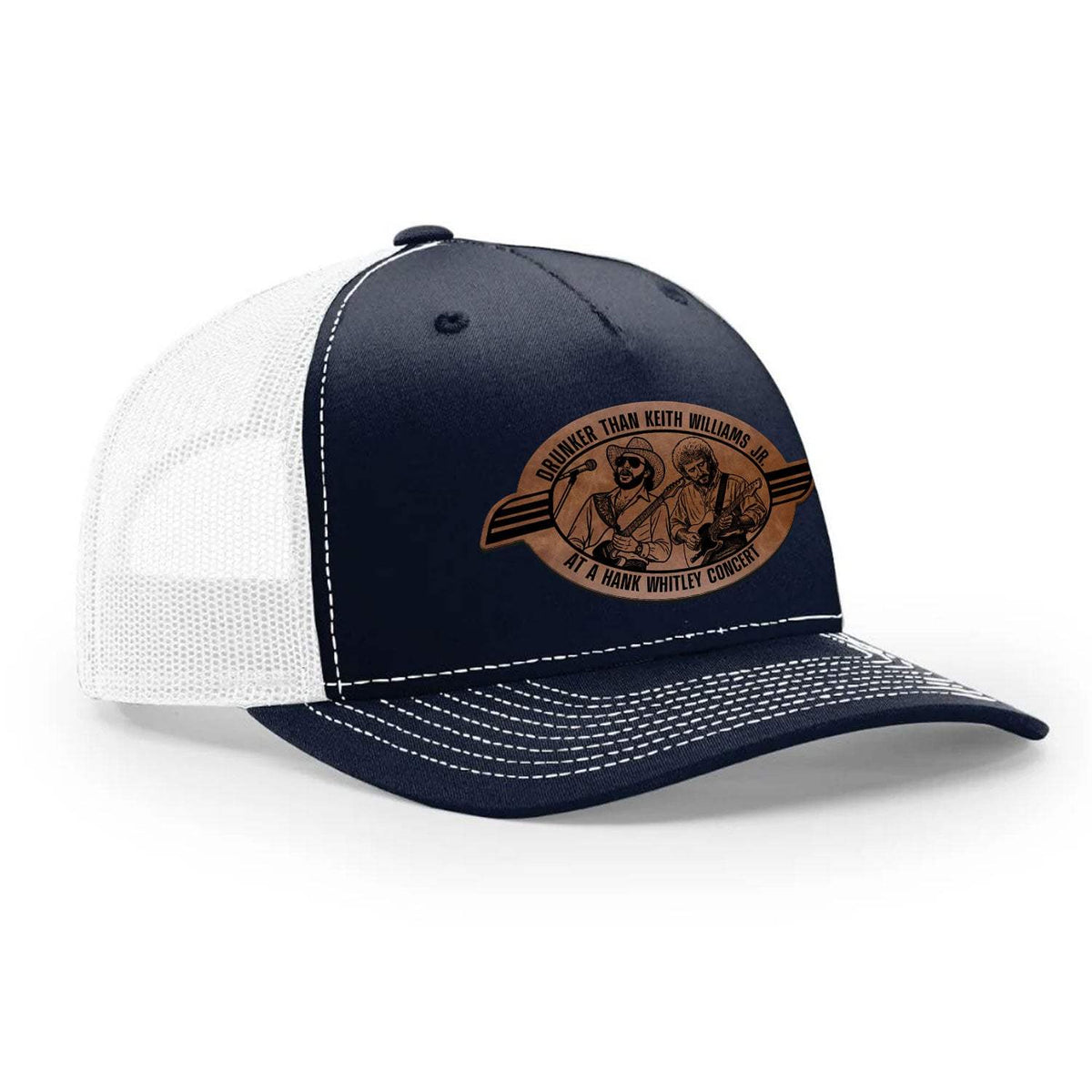 Hank Whitley Classic Trucker Hat - Navy / White