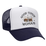 Good Timin' Woman Foam Trucker Hat - Navy / White