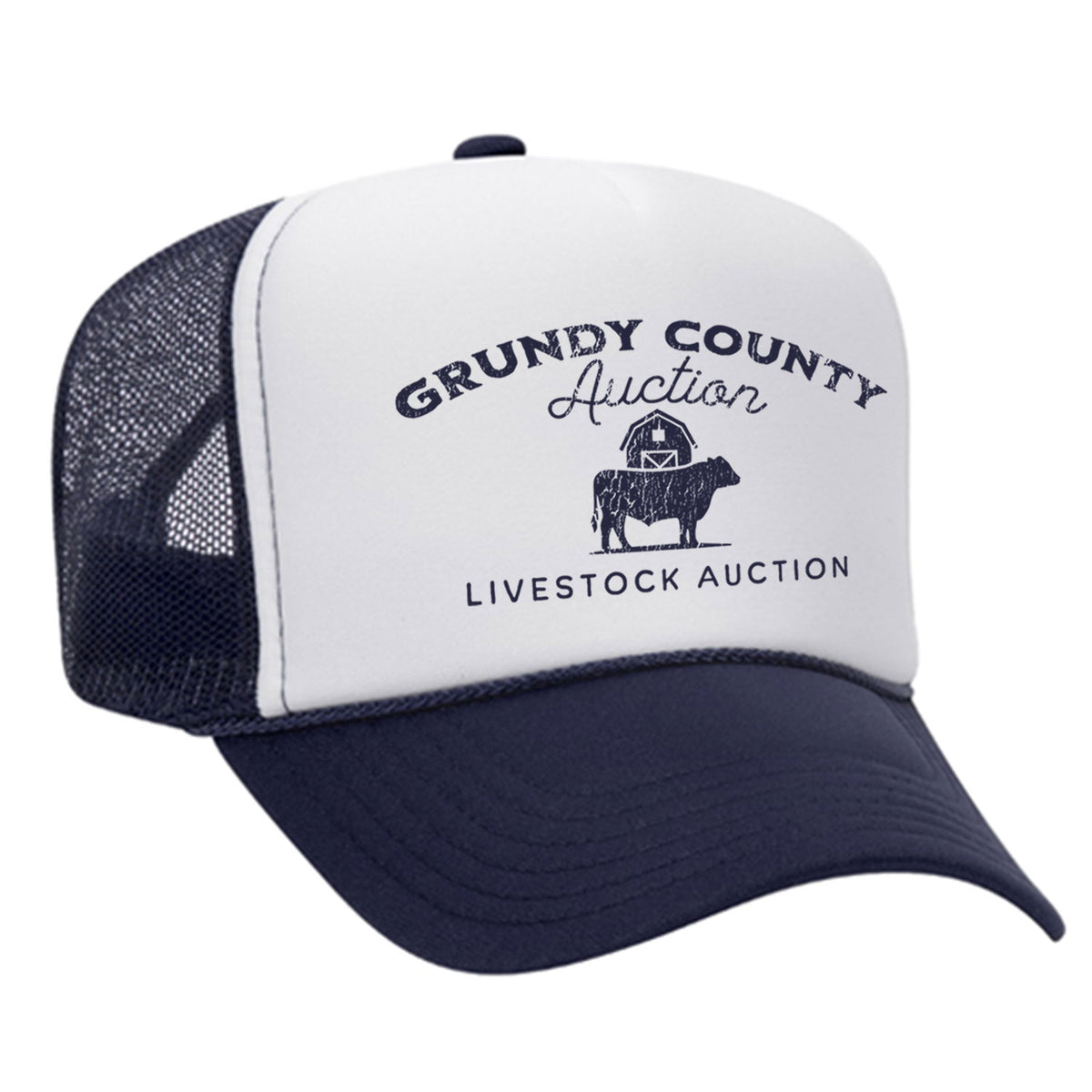 Grundy County Auction Foam Trucker Hat