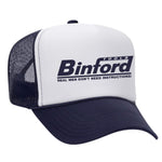 Binford Tools 6100 Foam Trucker Hat - Navy / White