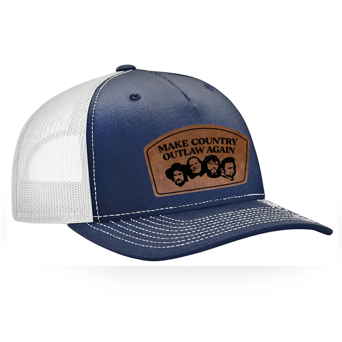 Make Country Outlaw Again Leather Patch Hat