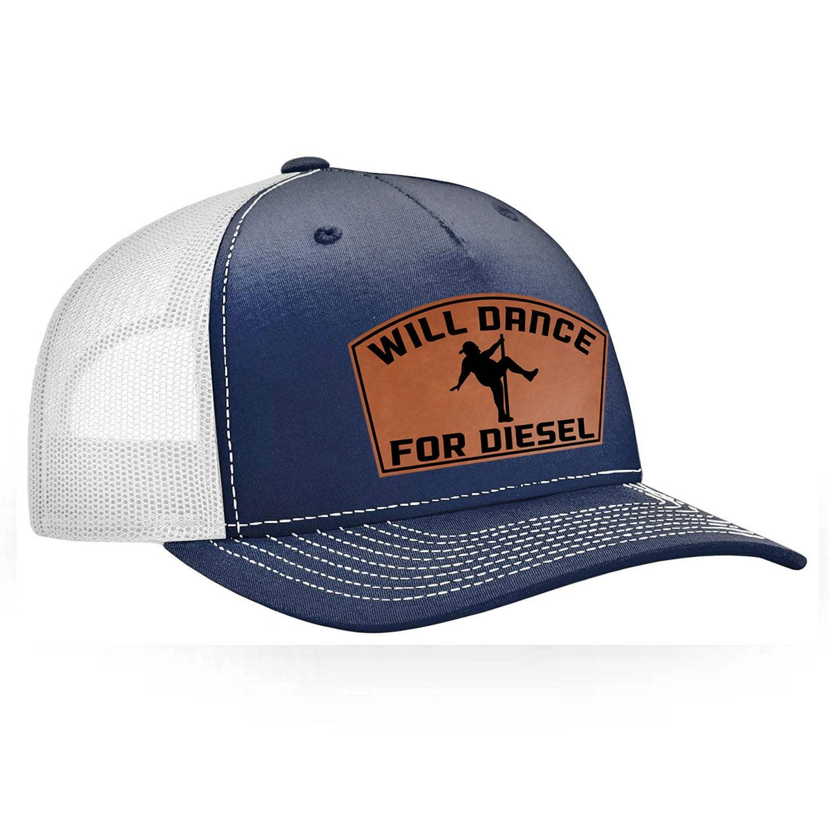 Will Dance For Diesel Classic Trucker Hat - Navy / White