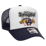 Just A Swangin' Foam Trucker Hat - Navy / White