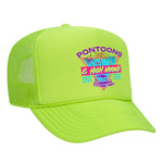 Pontoons and High Noons Foam Trucker Hat - Neon Green