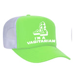 I'm A Vagitarian Foam Trucker Hat - Neon Green / White