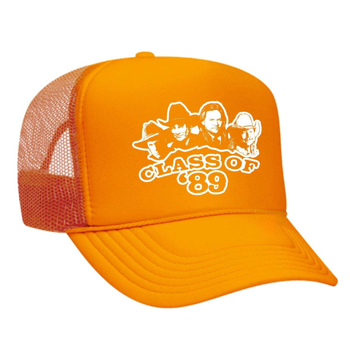 Class Of '89 Foam Trucker Hat - Neon Orange