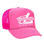 Chattahoochee Ski Team Foam Trucker Hat - Neon Pink