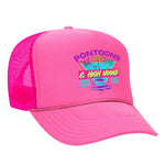 Pontoons and High Noons Foam Trucker Hat - Neon Pink