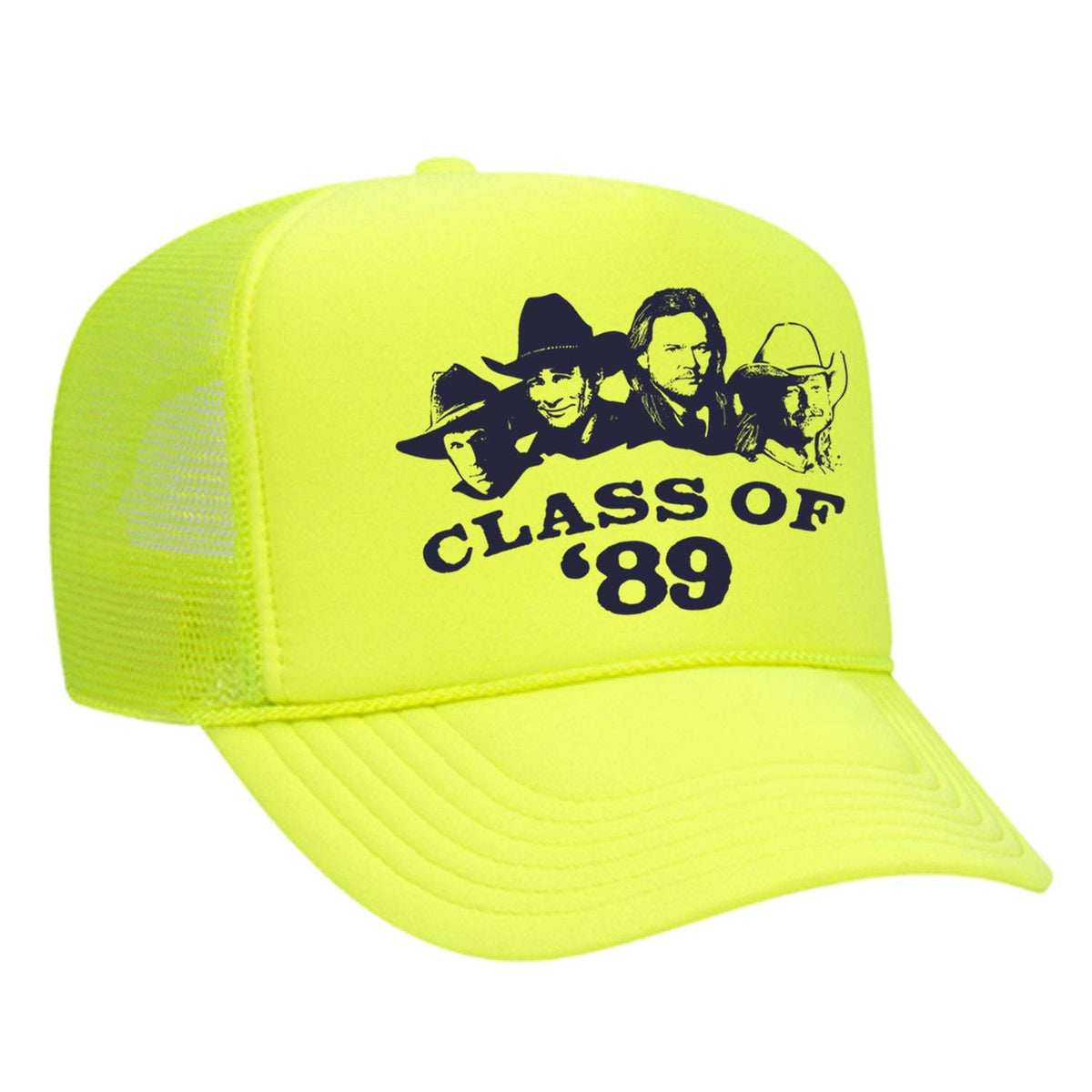 Class Of '89 Foam Trucker Hat - Neon Yellow