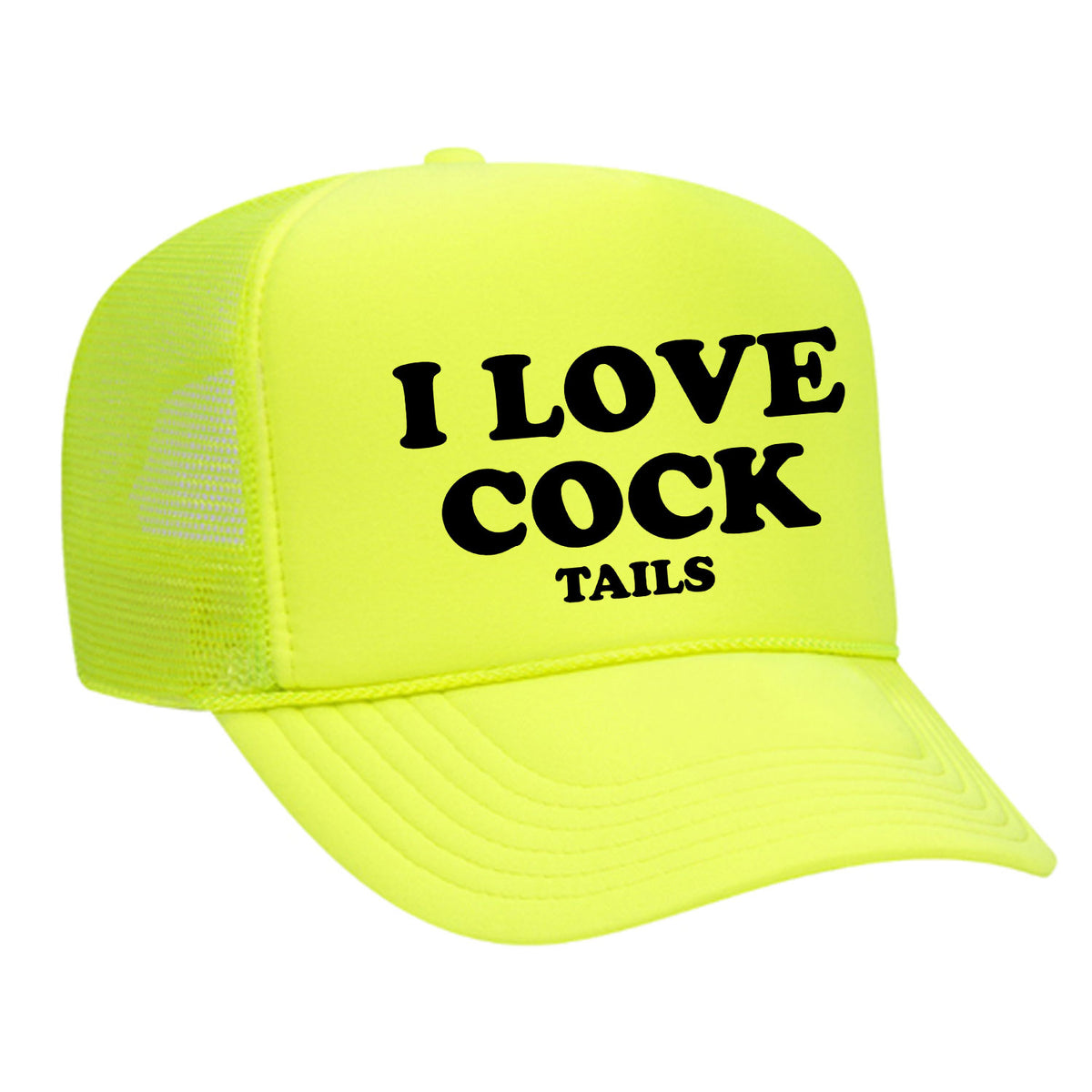 I Love Cock Tails Foam Trucker Hat