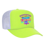 Pontoons and High Noons Foam Trucker Hat - Neon Yellow / White