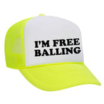 Free Balling Foam Trucker Hat - Neon Yellow / White