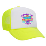 Pontoons and High Noons Foam Trucker Hat - Neon Yellow / White
