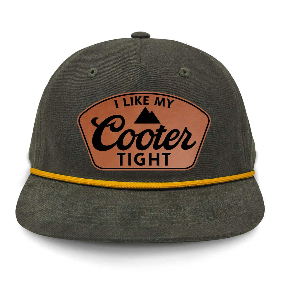 Cooter Tight Flat Bill Rope Hat - Olive