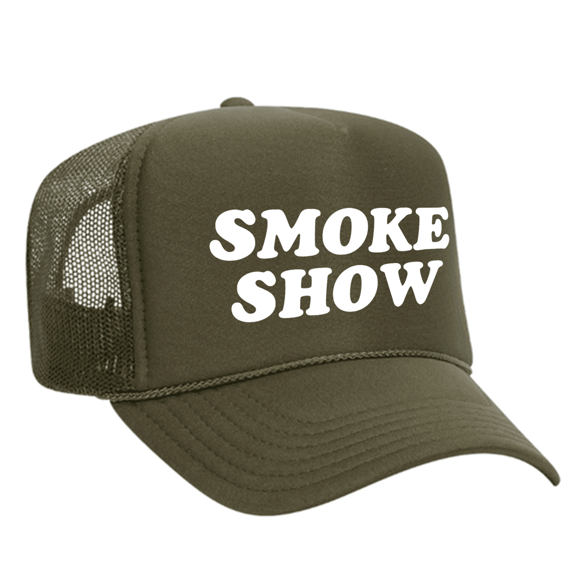 Smoke Show Foam Trucker Hat - Olive / Green
