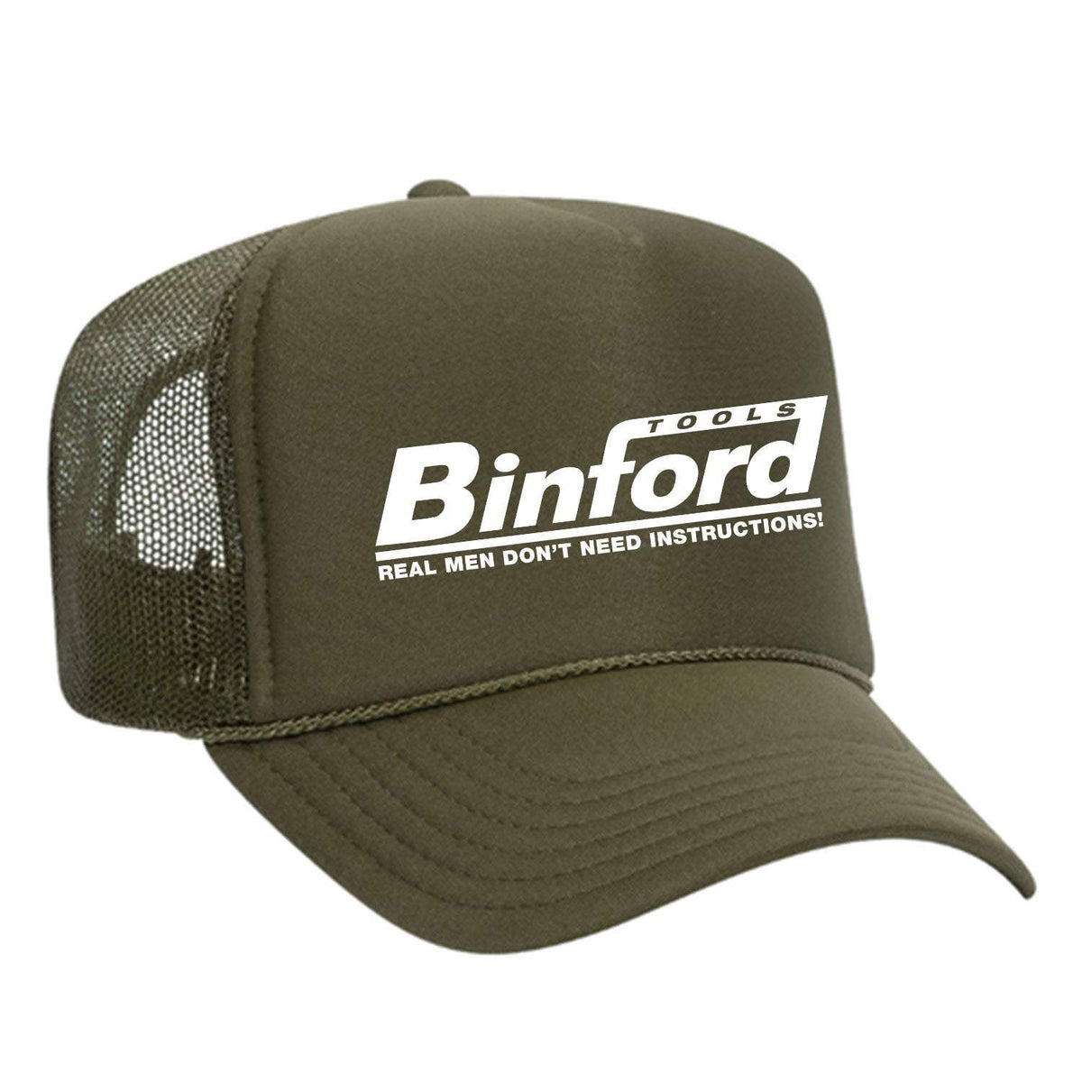 Binford Tools 6100 Foam Trucker Hat - Olive / Green