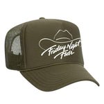 Friday Night Fever Foam Trucker Hat - Olive / Green