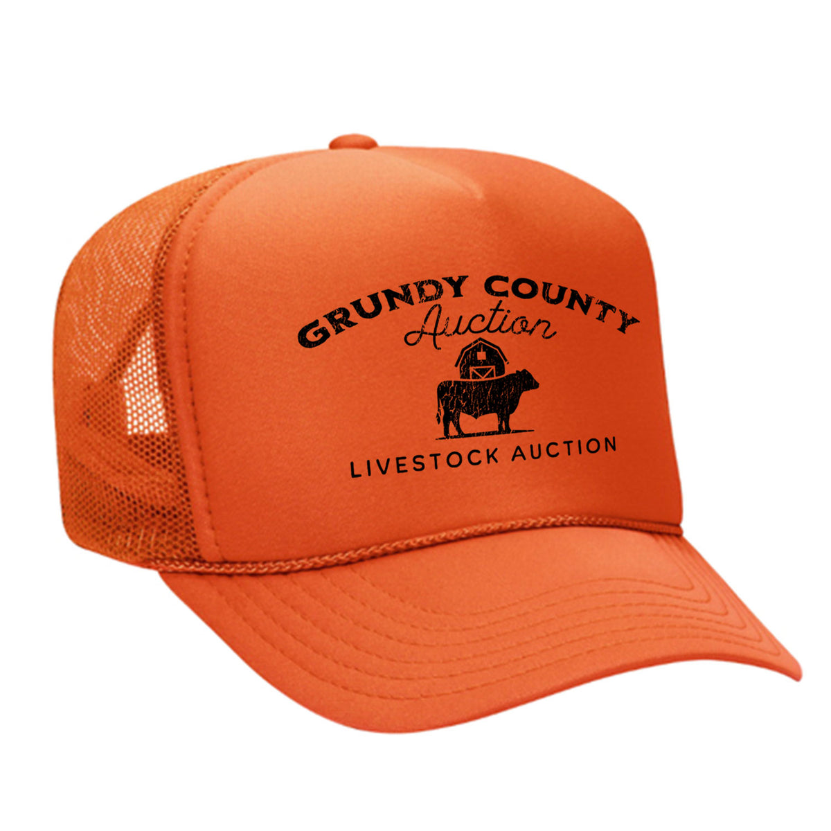 Grundy County Auction Foam Trucker Hat