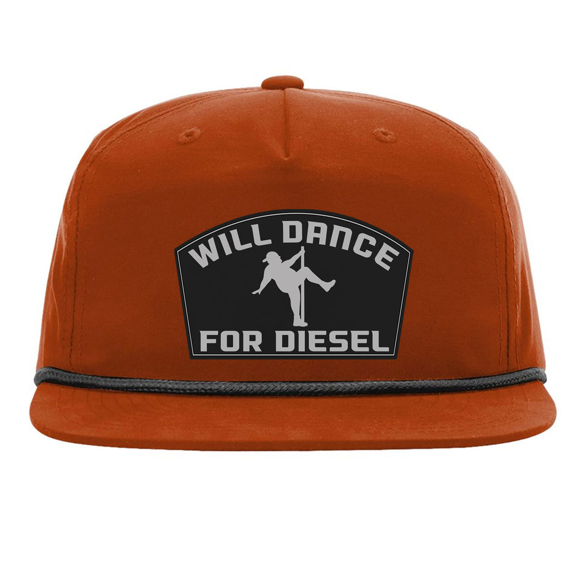 Will Dance For Diesel Flat Bill Rope