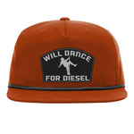 Will Dance For Diesel Flat Bill Rope