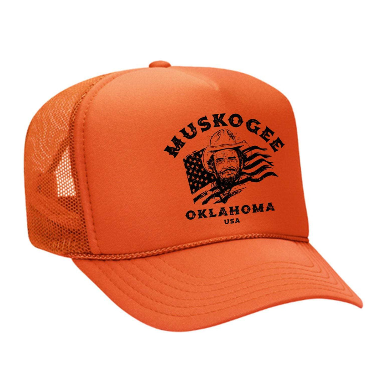 Haggard Old Flag Foam Trucker Hat - Orange