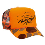 Friday Night Fever Foam Trucker Hat - Orange / Camo