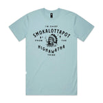 Chief Smokalottapot Premium Tee - Pale Blue