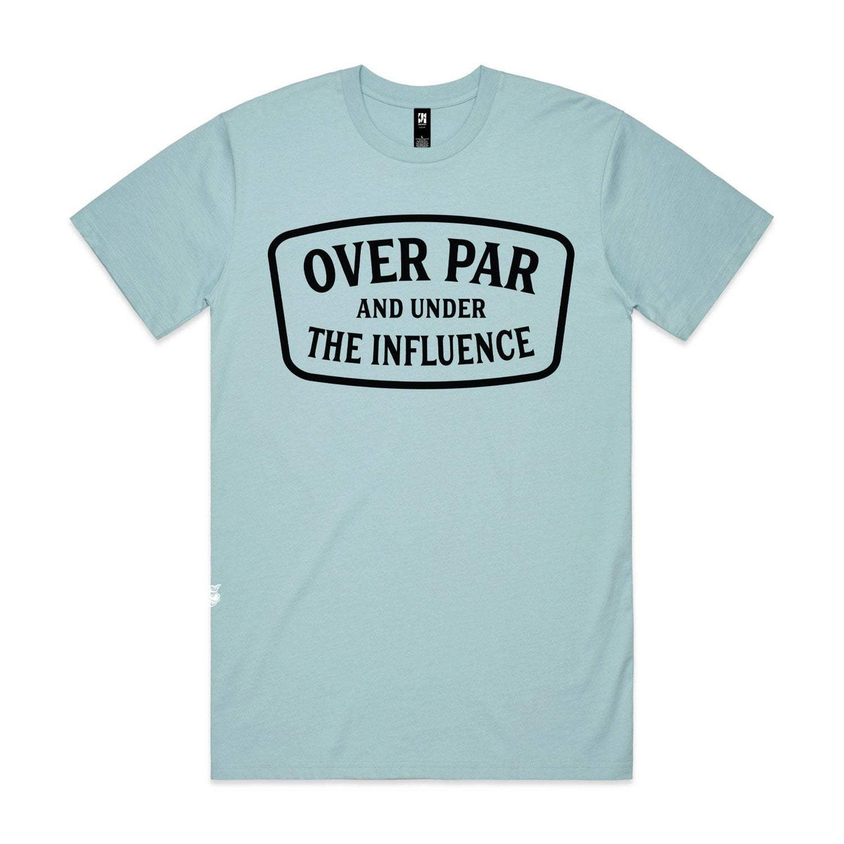 Over Par & Under The Influence Premium Tee - Pale Blue