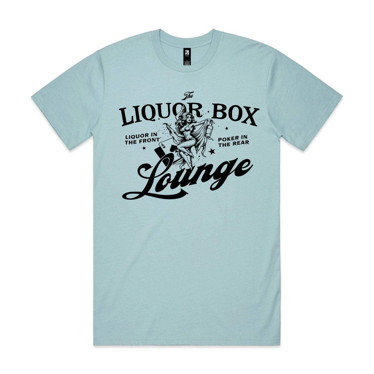 The Liquor Box Lounge Premium Tee - Pale Blue