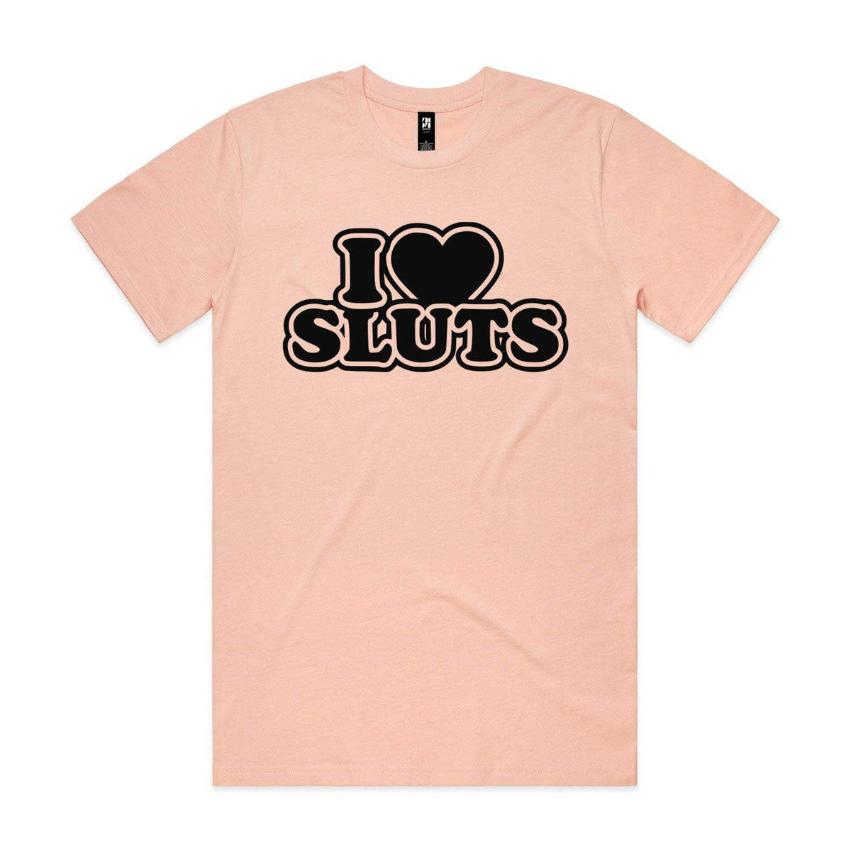 I Love Sluts Premium Tee - Pale Pink