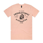Chief Smokalottapot Premium Tee - Pale Pink