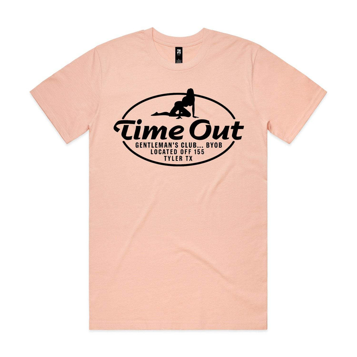 Time Out Gentleman's Club Premium Tee - Pale Pink