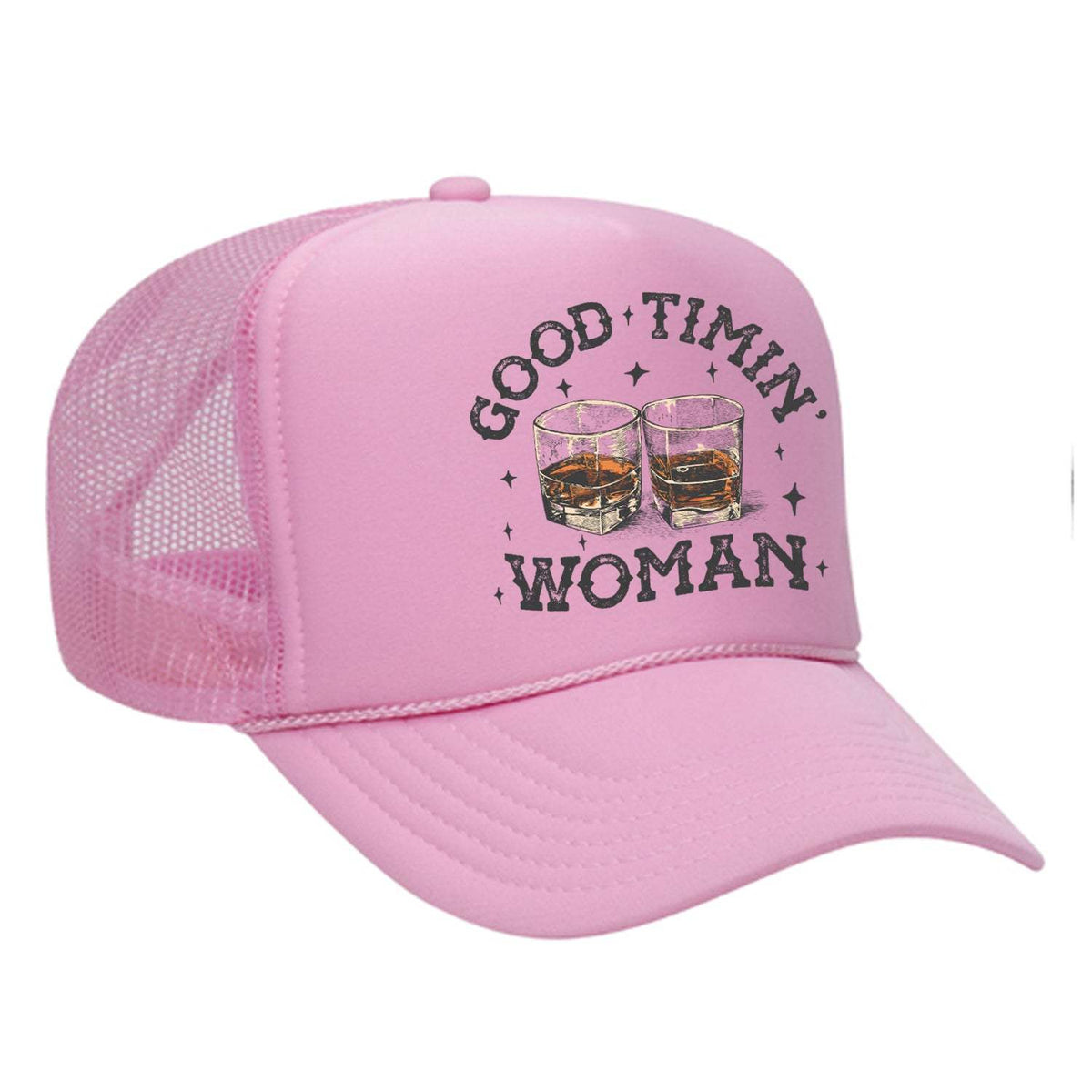 Good Timin' Woman Foam Trucker Hat - Pink