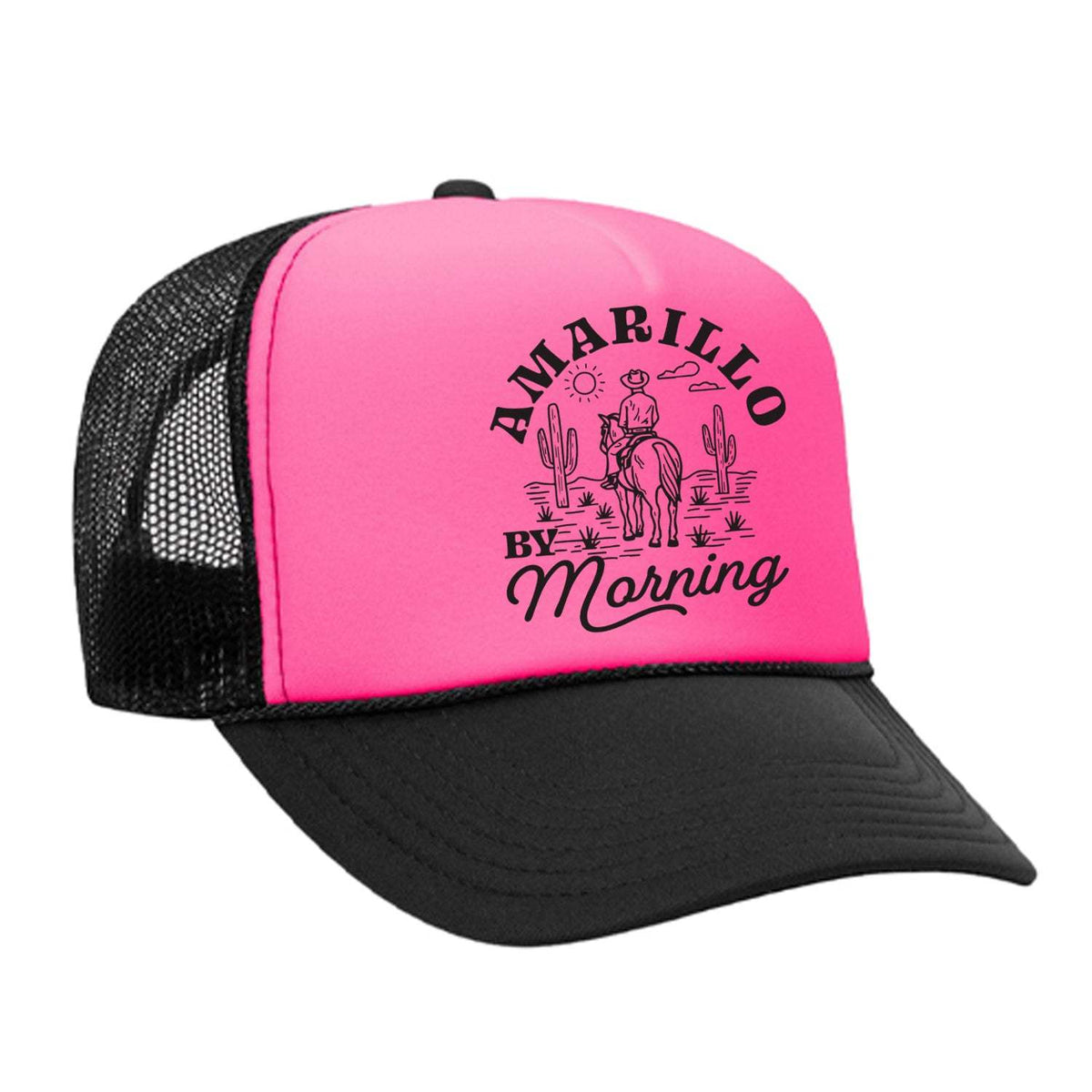 Amarillo By Morning Foam Trucker Hat - Pink / Black